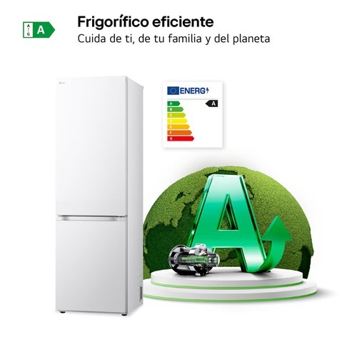 FRIGORIFICO LG GBV3100ASW COMBI BL 1,86M 374L A