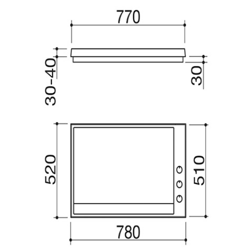 PLACA BARAZZA 1PTI8TK THALAS TEPPANYAKI 80CM ENCAS