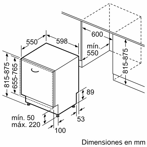 LAVAVAJILLAS BOSCH SMH4EVX08E INTEG 60CM B