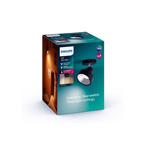 FOCO PHILIPS BUKKO 1X4,3W NEGRO 5060130P0