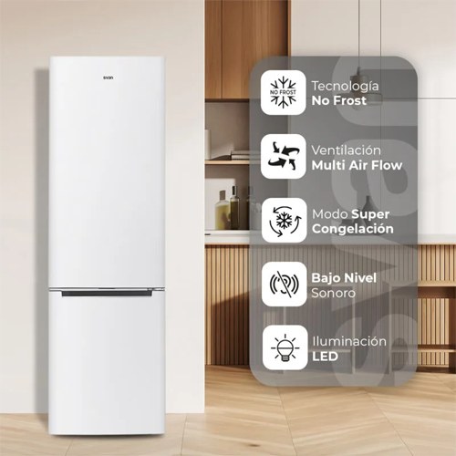 FRIGORIFICO SVAN SC2602ENF COMBI NF BLANCO E 2MT