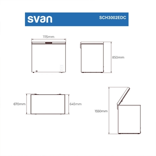 CONGELADOR SVAN SCH3002EDC HORIZ BL 290L E