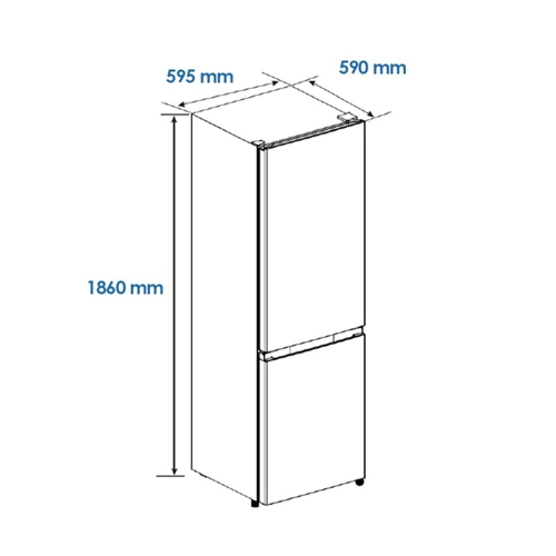 FRIGORIFICO ASPES AC185600ENFN NF COMBI C.NEG E
