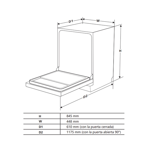 LAVAVAJILLAS SVAN SJ94500EDX INDEP INOX 45CM E