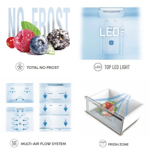 FRIGORIFICO VOK EVR310NEIN COMBI NF INOX 185CM E