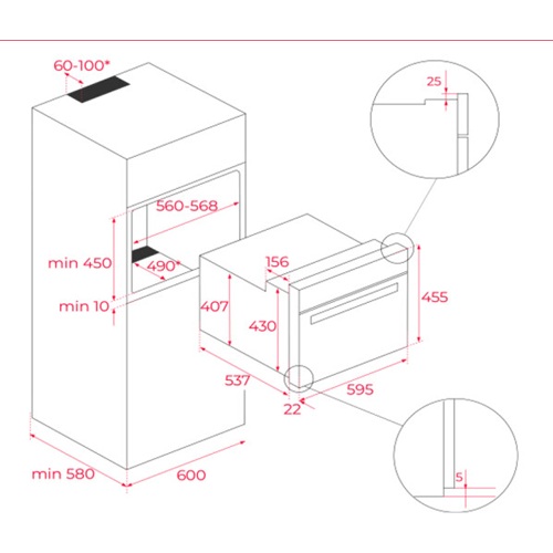 HORNO TEKA HSC6440C MICROONDAS 40L INOX 111170002