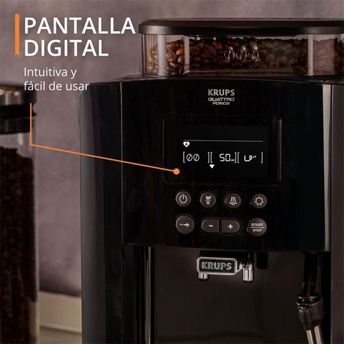 CAFETERA KRUPS EA817010 SUPERAUTOM NEGRA DIGITAL