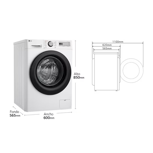 LAVADORA LG F4WR5011A6F CF INTELIG 11KG 1400R A