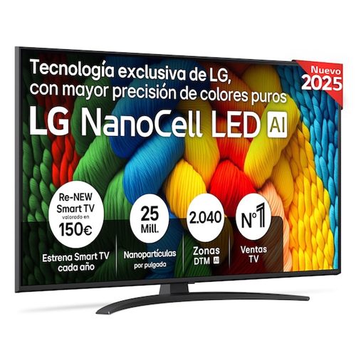 LED LG 50NANO81A6A SMART TV 4K NANOCELL