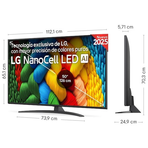 LED LG 50NANO81A6A SMART TV 4K NANOCELL