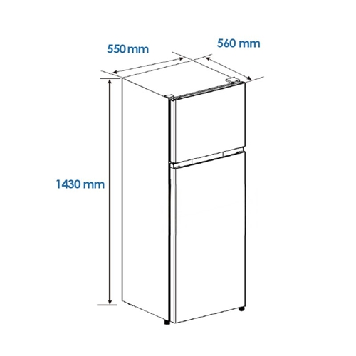 FRIGORIFICO ASPES AF145503EX 2PTAS CICLICO INOX E