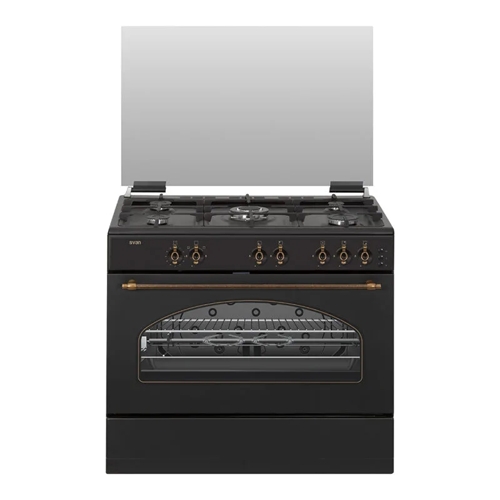 COCINA SVAN SKGW5900RN GAS 90CM RUSTICO NEG