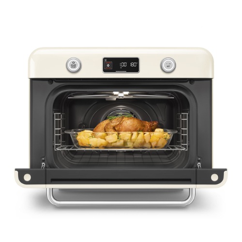 HORNO SMEG COF01CREU SOBEMESA CREMA BRILLANT VAPOR