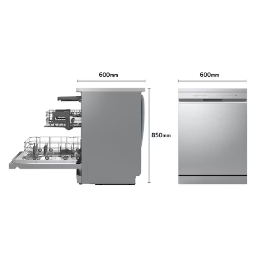 LAVAVAJILLAS LG DF273FV IND INOX 60CM A