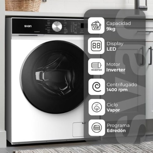 LAVADORA SVAN SL9404AIDV CF BL 9KG 1400RPM A