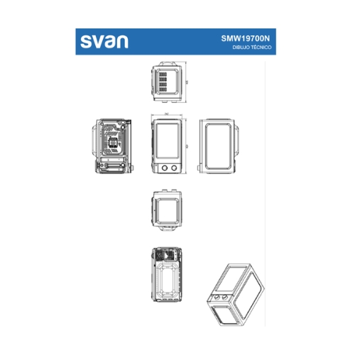 MICROONDAS SVAN SMW19700N INDEP NEG 19L 700W MANUA