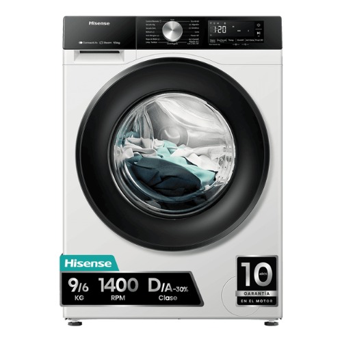 LAVASECADORA HISENSE WD3S9043BW3 9/6KG A