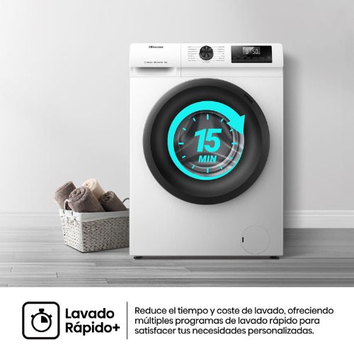 LAVADORA HISENSE WF1Q9041BW 9KG 1400RPM A