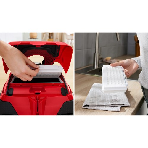 ASPIRADORA BOSCH BGB8PET3A CON BOLSA ANIMAL ROJO