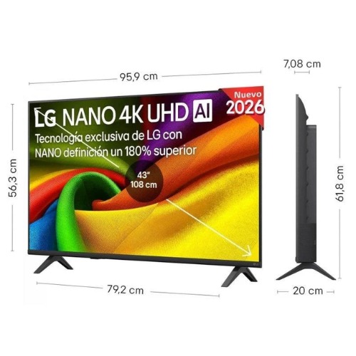LED LG 43NU8E0B3LA SMART V NANO 4K UHD