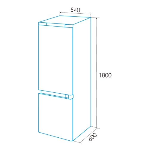 FRIGORIFICO EDESA EFC1822NFWH COMBI NF E 924271328