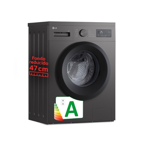 LAVADORA LG F4A10S8NDK CF GRAFITO 8KG 1400RPM A