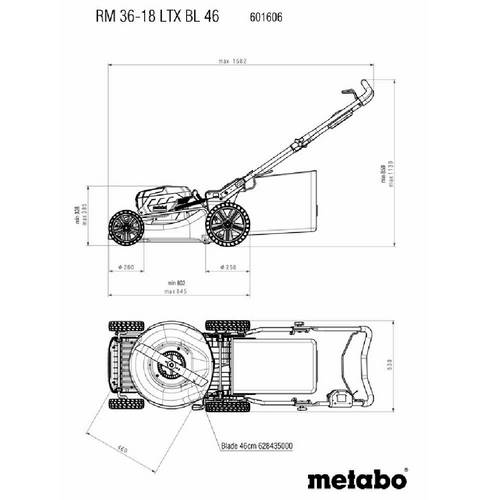 CORTACESPED METABO RM36-18LTX BL 46 601606850