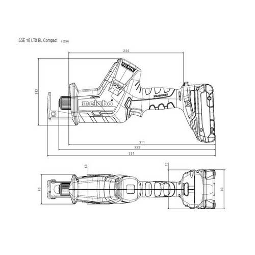 SIERRA SABLE METABO SSE 18LTX 602366840