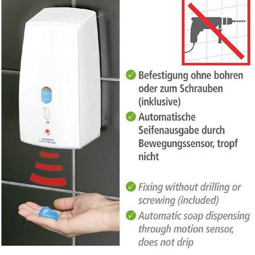 DISPENSADOR GEL WENKO 18416 TREVISO BLANC