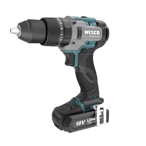 TALADRO PERCUTOR WESCO WS2419K2 18V 60NM 2BAT+CAR