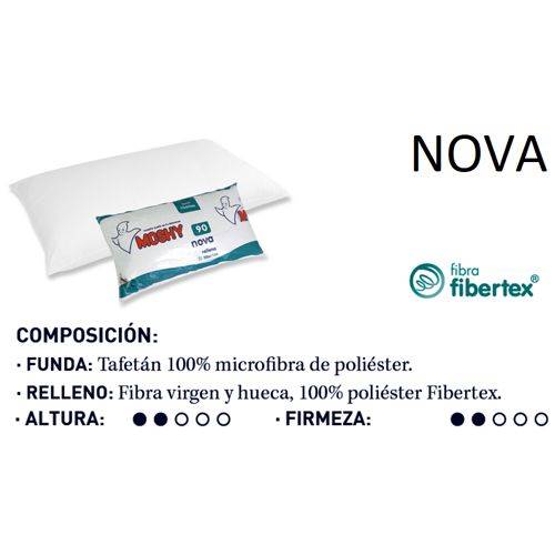 ALMOHADA MOSHY NOVA 70CM FIBERTEX M-20401
