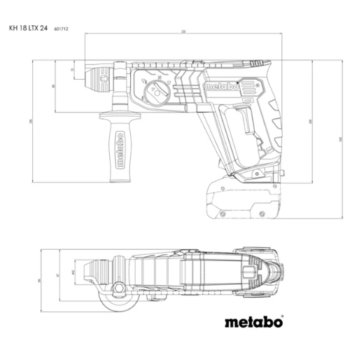 MARTILLO METABO KH18LTX BL24 601713840 BATERIA