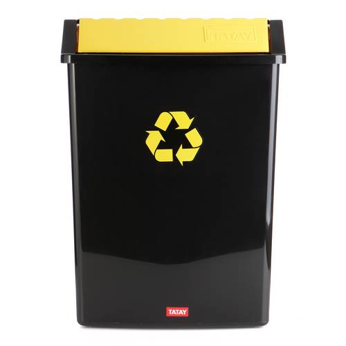 CONTENEDOR RECICLAJE TATAY 50L AMARIL 11023