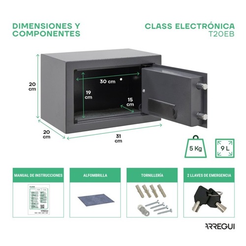 CAJA FUERTE ARREGUI CLASS T20EB S/P ELECT
