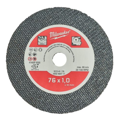 DISCO MILWAUKEE TRONZAR SCS41/76 76X1,0 5 PIEZAS