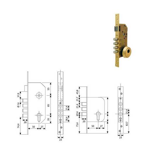 CERRADURA TESA R200B566L T60-60LT SEGUR