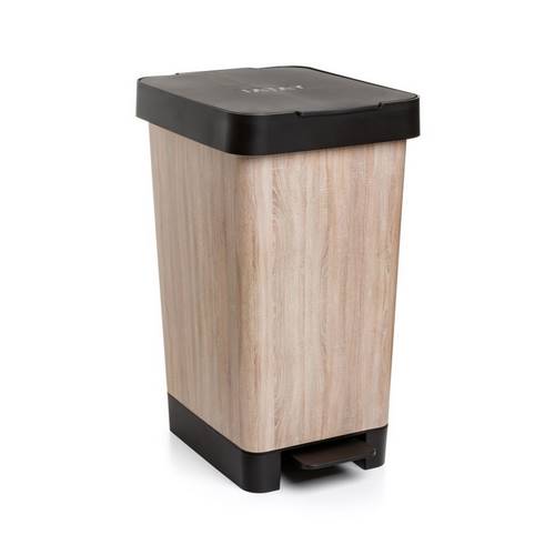CUBO TATAY PEDAL 25L SMART DECO WOOD 10212.02