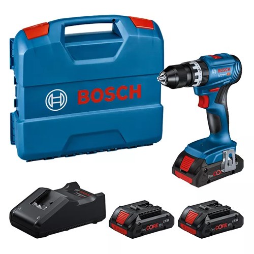 SET BOSCH PROF TALADRO GSB18V-45+3XPR+GAL 18V-40