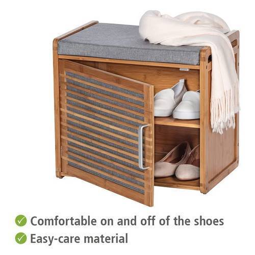 ZAPATERO WENKO 62218 BAHARI C/ASIENTO MARRON/GRIS