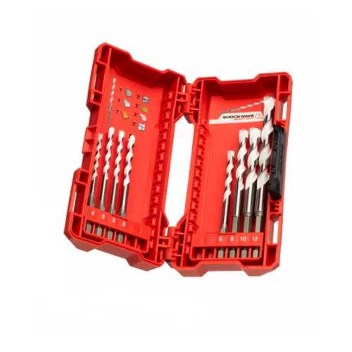 SET BROCAS MILWAUKEE 8 PIEZAS MULTIMATERIAL