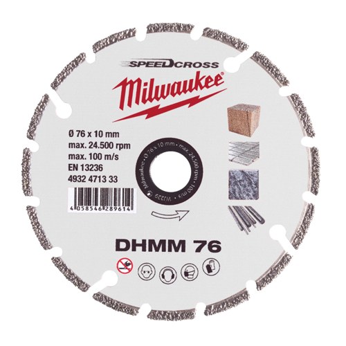 DISCO DIAMANTE MILWAUKEE MULTI-MAT 76 4932471333