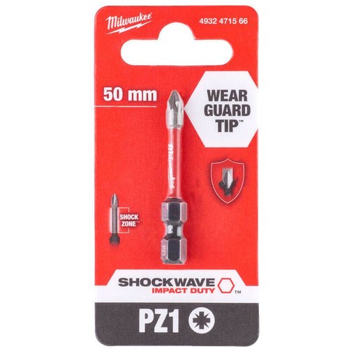 PUNTA MILWAUKEE SHOCKWAVE PZ1X50MM 4932471566