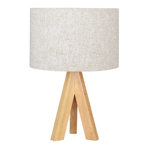 LAMPARA SOBREMESA EDM MADERA/TELA E27 32160