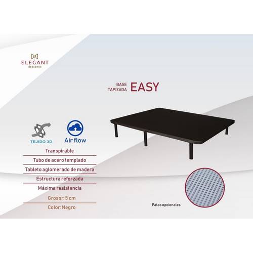 BASE TAPIZADA ELEGANT EASY 135X190 3D AIR