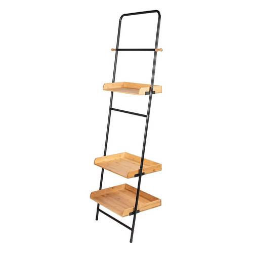 ESTANTERIA WENKO 50706 LOFT PIE NEGR/NATUR