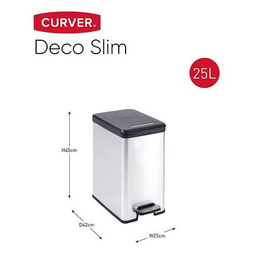 CUBO PEDAL CURVER SLIM 25L METAL 213300