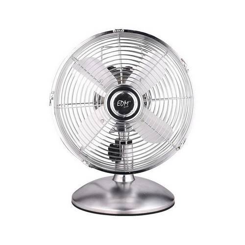 VENTILADOR EDM SOBREMESA CROMO 40CM 60W 33972