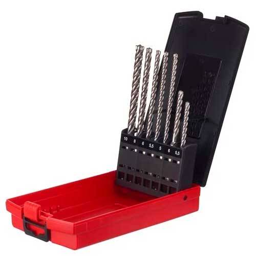 ESTUCHE MILWAUKEE BROCAS SDS+MX4 7 PIEZAS