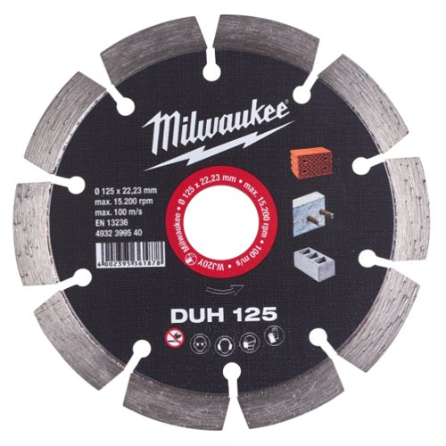 DISCO DIAMANTE MILWAUKEE 125MM SC MAT DUROS DUH