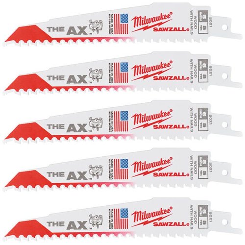 SIERRA MILWAUKEE SAWZALL B AX 150X5T 5PZS 48475021